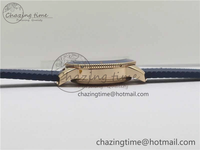 Upgraded SuperOcean 42mm AB2010 RG B50 1:1 Best Edition Blue Dial Blue Ceramic Bezel on Blue Rubber strap A 5557