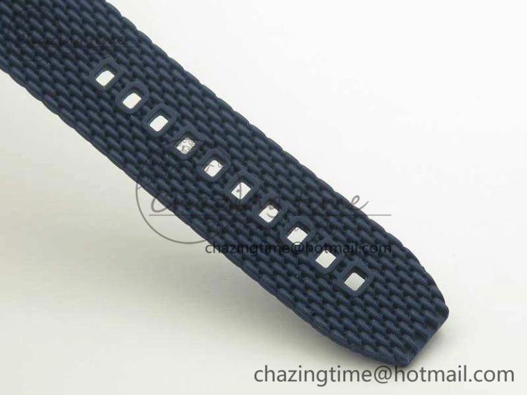 WaterResistant SuperOcean 42mm AB2010 SS GF 1:1 Best Edition Blue Dial Blue Ceramic Bezel On Rubber Strap B 5655
