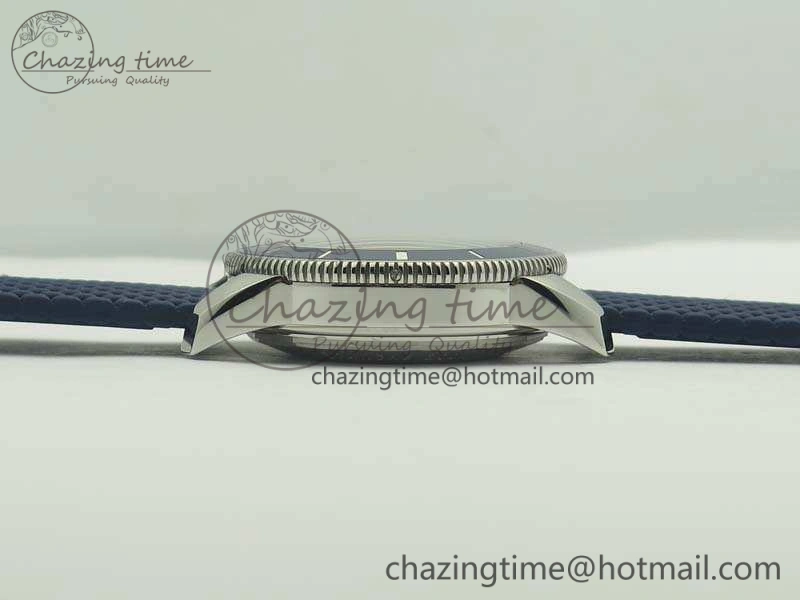 WaterResistant SuperOcean 42mm AB2010 SS GF 1:1 Best Edition Blue Dial Blue Ceramic Bezel On Rubber Strap B 5655