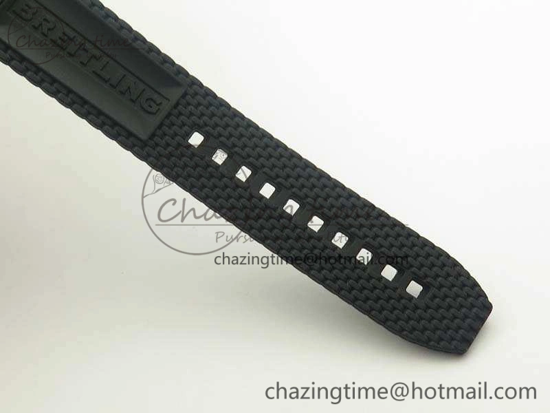 Unique SuperOcean 42mm AB2010 SS GF 1:1 Best Edition White Dial Black Ceramic Bezel On Rubber Strap B 5656