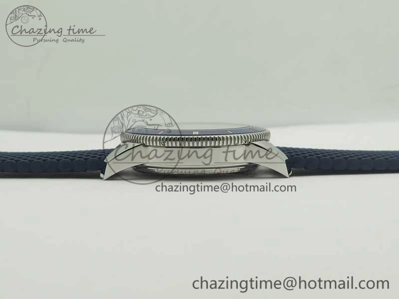 SoftTouch SuperOcean 42mm AB2010 SS OMF 1:1 Best Edition Blue Dial Blue Ceramic Bezel on Blue Rubber Strap A 5613