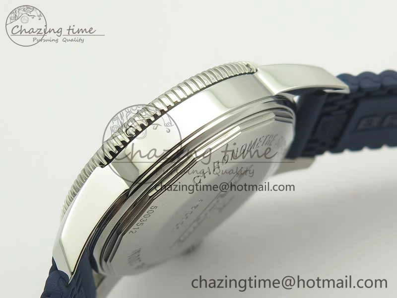 SoftTouch SuperOcean 42mm AB2010 SS OMF 1:1 Best Edition Blue Dial Blue Ceramic Bezel on Blue Rubber Strap A 5613
