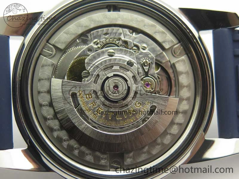 SoftTouch SuperOcean 42mm AB2010 SS OMF 1:1 Best Edition Blue Dial Blue Ceramic Bezel on Blue Rubber Strap A 5613