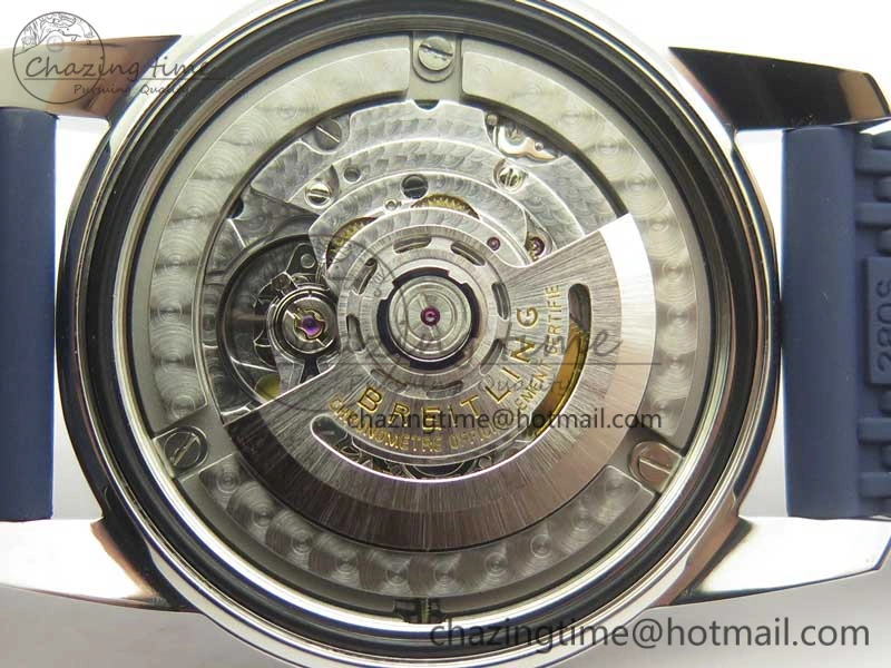 SoftTouch SuperOcean 42mm AB2010 SS OMF 1:1 Best Edition Blue Dial Blue Ceramic Bezel on Blue Rubber Strap A 5613