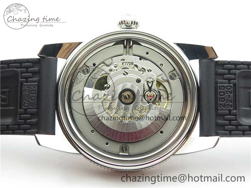 Stretchable SuperOcean 42mm AB2010 SS RG B50 1:1 Best Edition Black Dial Black Ceramic Bezel on Black Rubber strap A 5561