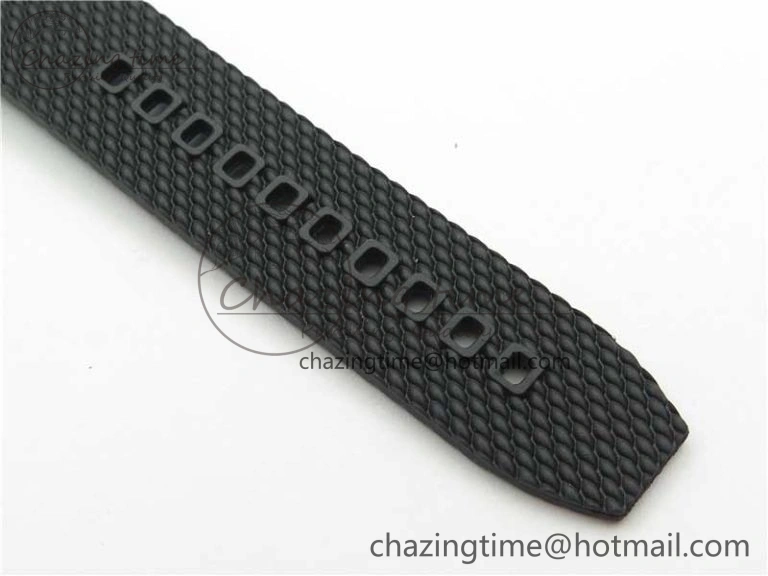 Stretchable SuperOcean 42mm AB2010 SS RG B50 1:1 Best Edition Black Dial Black Ceramic Bezel on Black Rubber strap A 5561