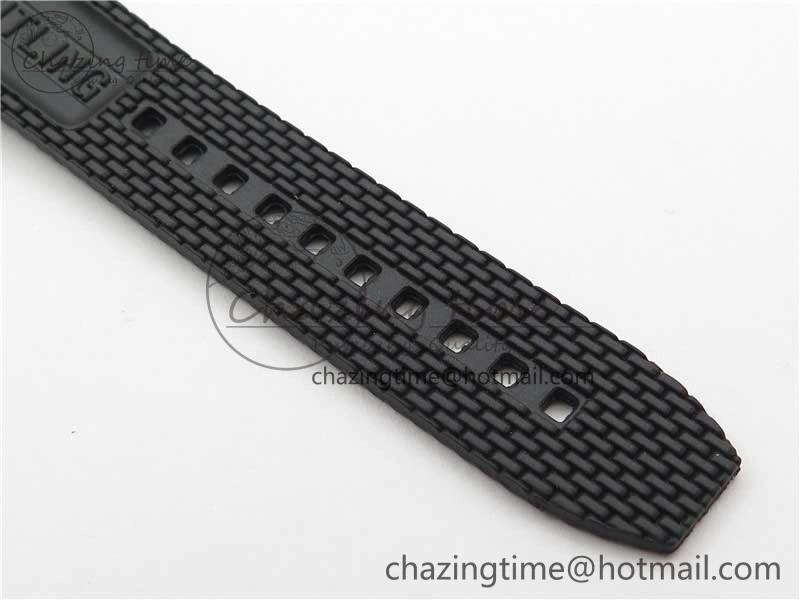 Stretchable SuperOcean 42mm AB2010 SS RG B50 1:1 Best Edition Black Dial Black Ceramic Bezel on Black Rubber strap A 5561