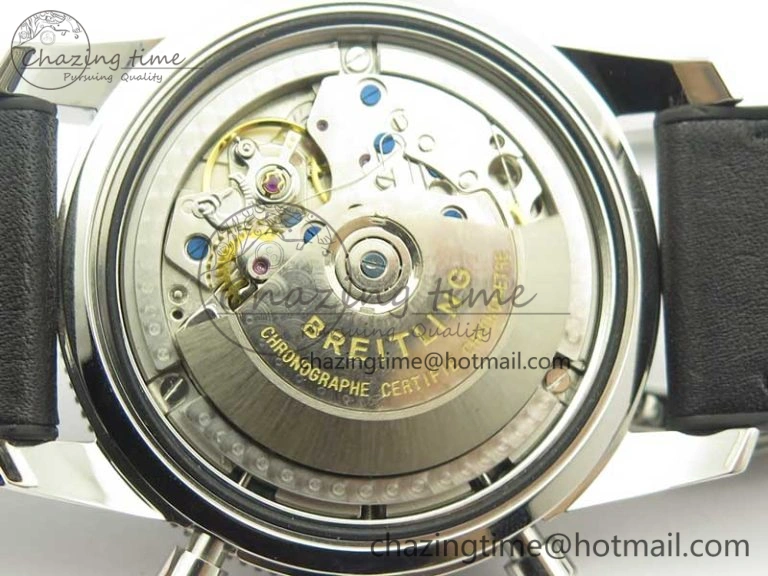 Affordable SuperOcean 44mm Black Ceramic Bezel Black Dial on Black Gummy Strap A 5638