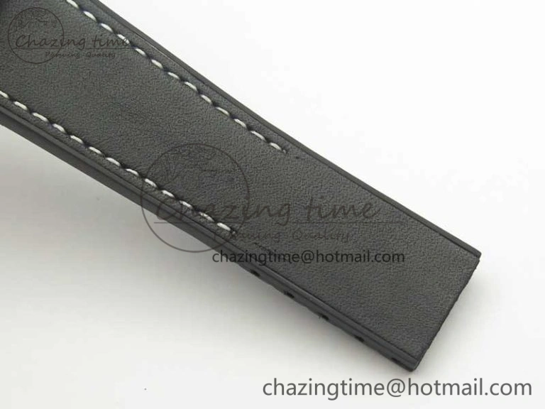 Affordable SuperOcean 44mm Black Ceramic Bezel Black Dial on Black Gummy Strap A 5638