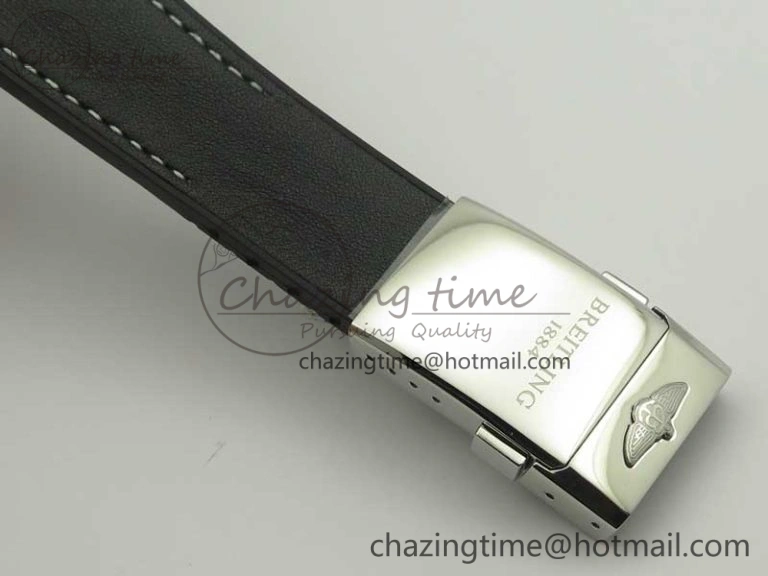 Affordable SuperOcean 44mm Black Ceramic Bezel Black Dial on Black Gummy Strap A 5638