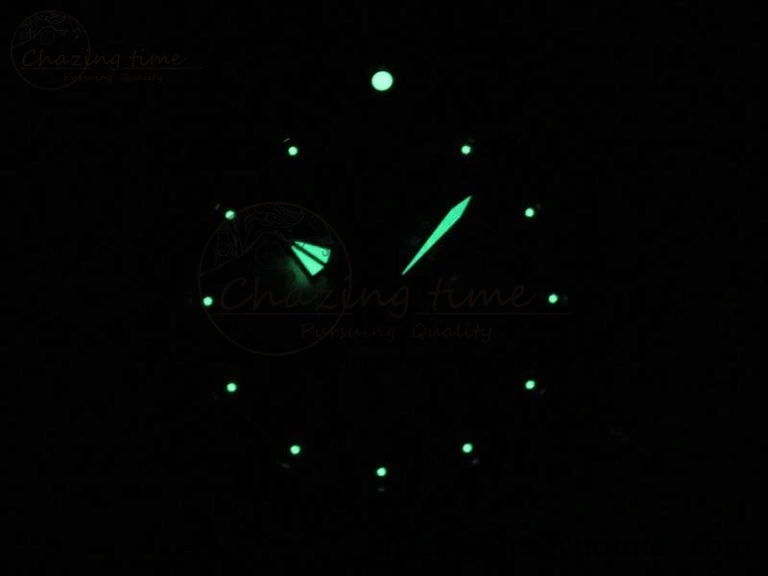 Affordable SuperOcean 44mm Black Ceramic Bezel Black Dial on Black Gummy Strap A 5638