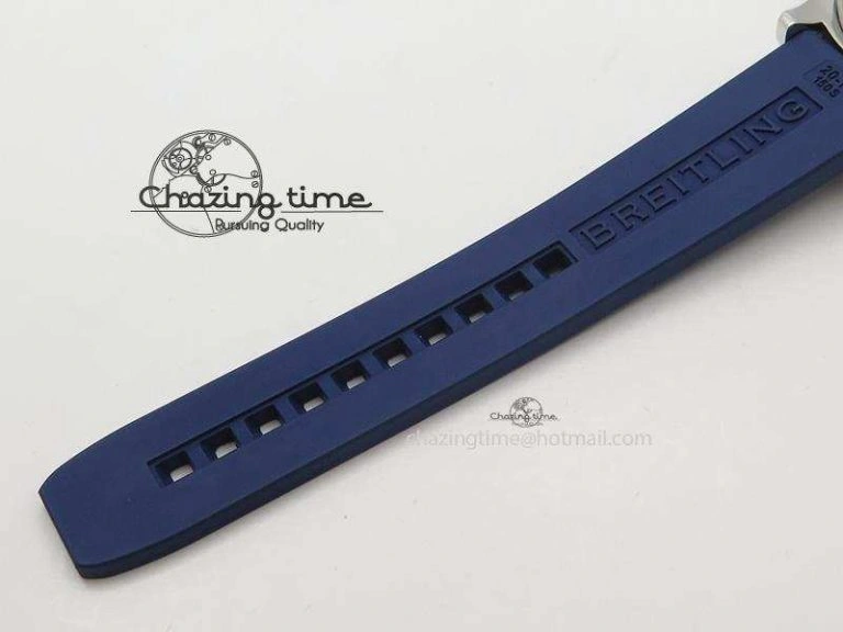 SuperOcean Abyss 42mm Blue Inner Bezel On Blue Rubber Strap A Classic 5792