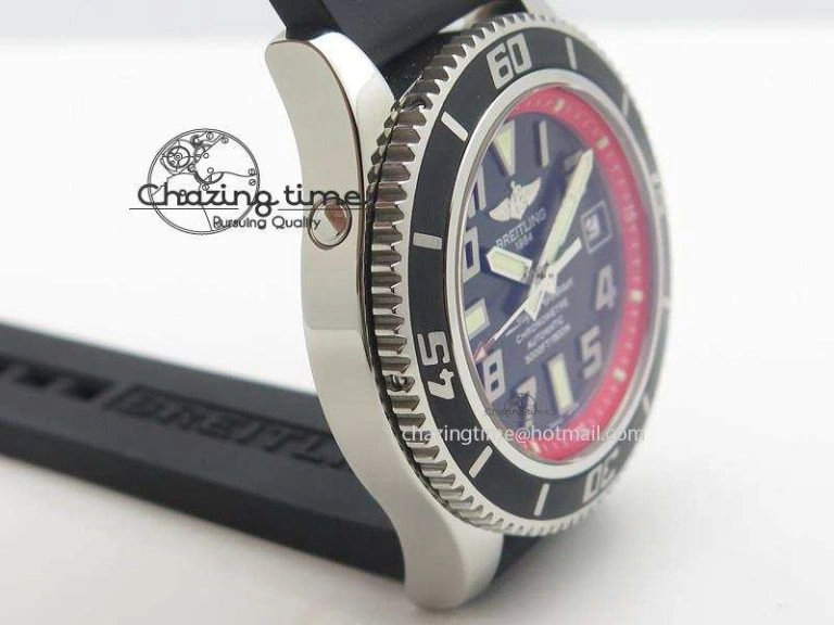 SuperOcean Abyss 42mm Red Inner Bezel On Black Rubber Strap A Tailored 5795