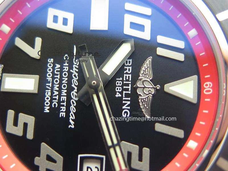 SuperOcean Abyss 42mm Red Inner Bezel On Black Rubber Strap A Tailored 5795