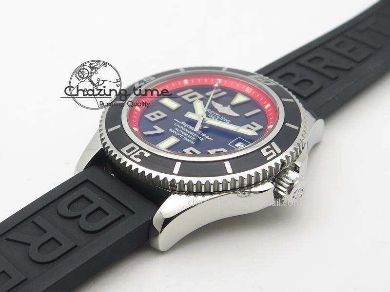 SuperOcean Abyss 42mm Red Inner Bezel On Black Rubber Strap A Tailored 5795