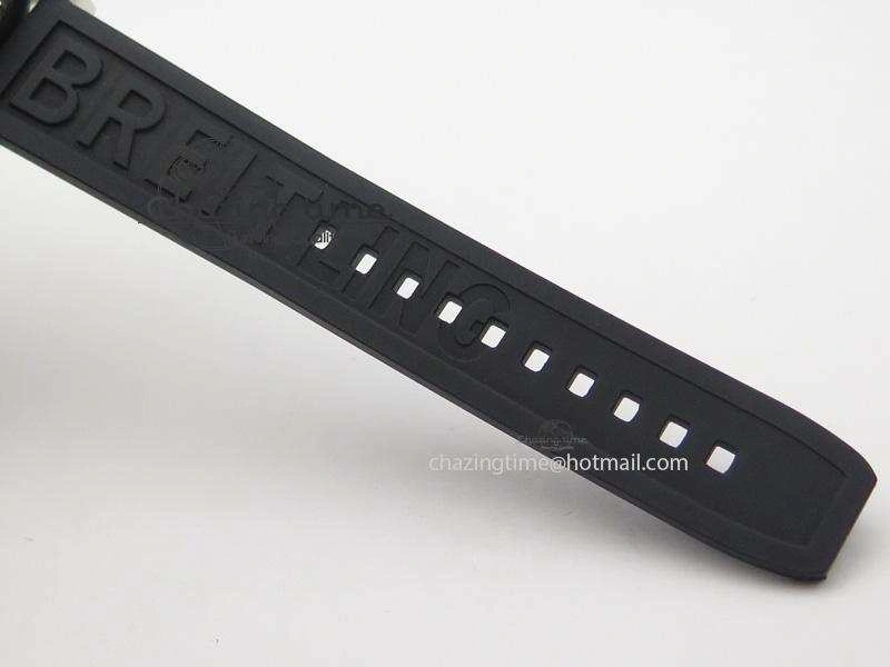 SuperOcean Abyss 42mm Yellow Inner Bezel On Black Rubber Strap A OnTrend 5794