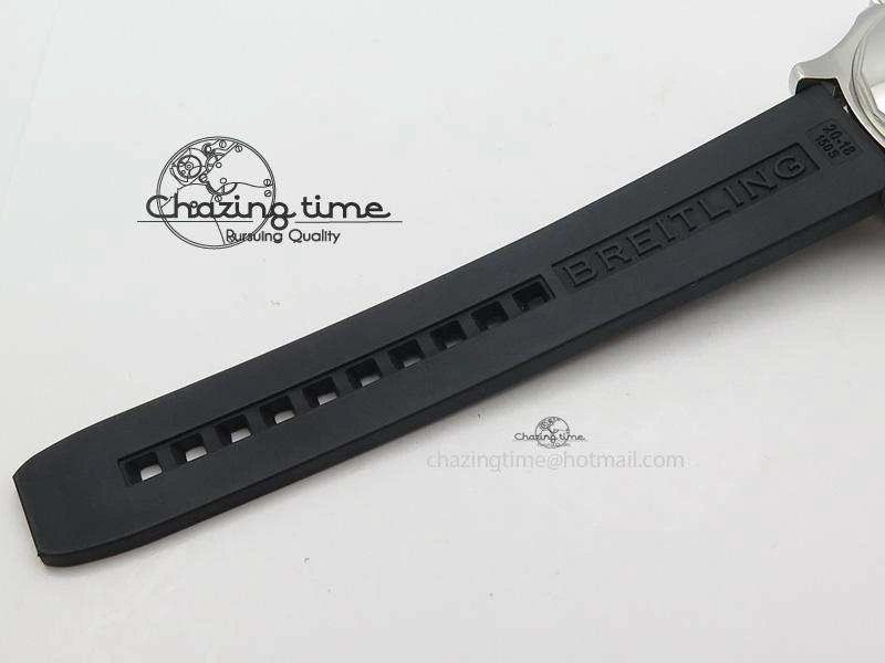 SuperOcean Abyss 42mm Yellow Inner Bezel On Black Rubber Strap A OnTrend 5794