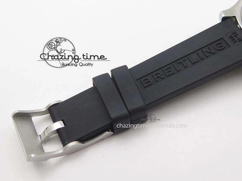 SuperOcean Abyss 42mm Yellow Inner Bezel On Black Rubber Strap A OnTrend 5794