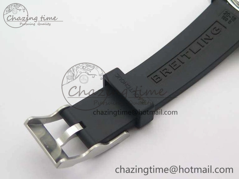 SuperOcean Abyss A17364 42mm 3AF 1:1 Best Edition Black Black Dial On Rubber Strap A TimelessDesign 5673