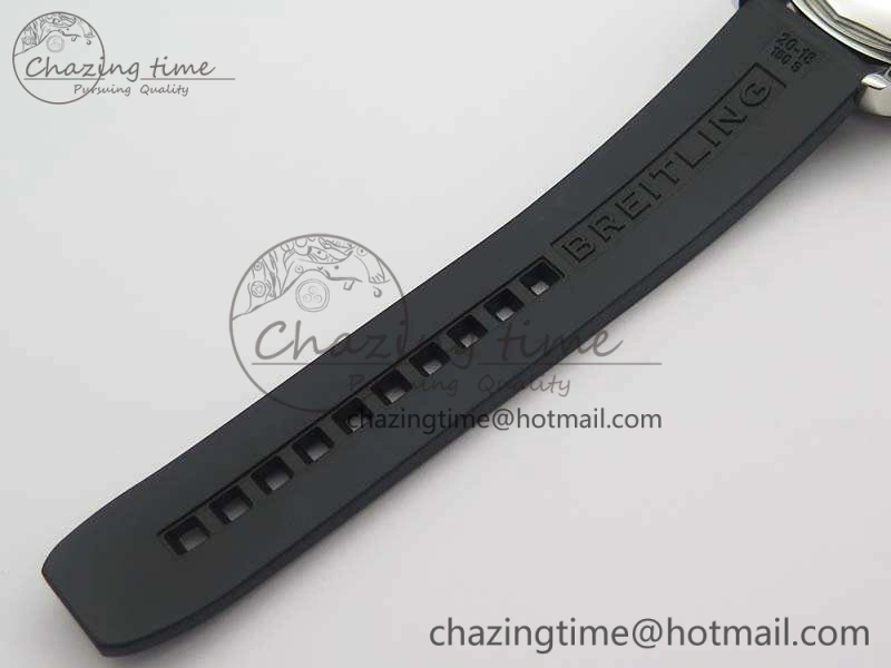OdorResistant SuperOcean Abyss A17364 42mm 3AF 1:1 Best Edition Black Red Dial On Rubber Strap A 5671