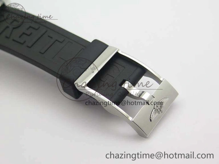 OdorResistant SuperOcean Abyss A17364 42mm 3AF 1:1 Best Edition Black Red Dial On Rubber Strap A 5671