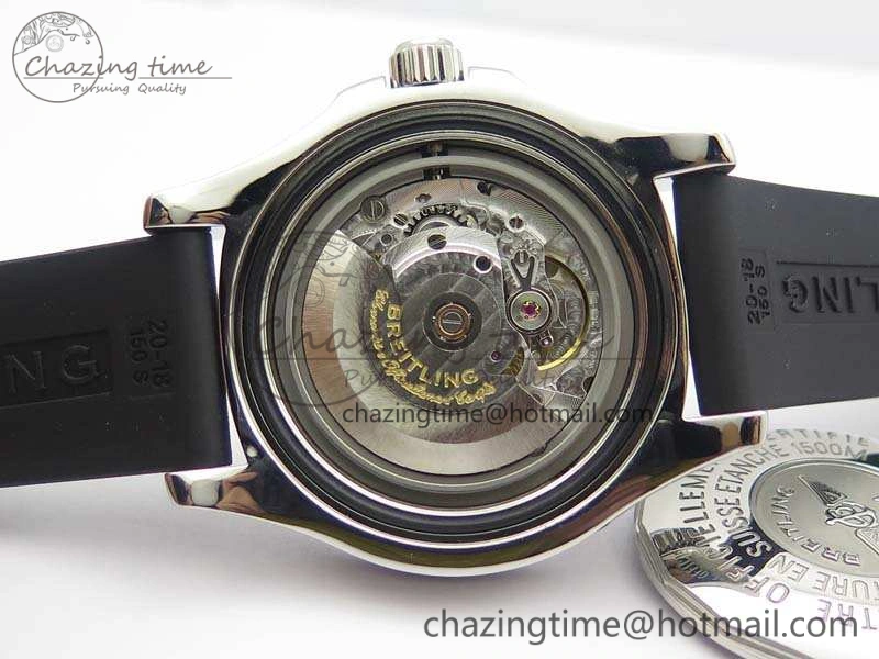 OdorResistant SuperOcean Abyss A17364 42mm 3AF 1:1 Best Edition Black Red Dial On Rubber Strap A 5671