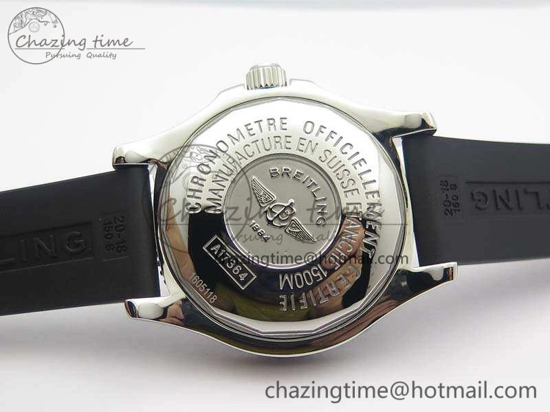 GoAnywhere SuperOcean Abyss A17364 42mm 3AF 1:1 Best Edition Black Yellow Dial On Rubber Strap A 5674