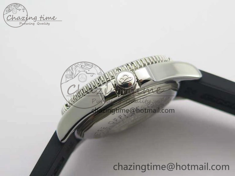 SuperOcean Abyss A17364 42mm ZF 1:1 Best Edition Black Black Dial On Rubber Strap A DailyWear 5670
