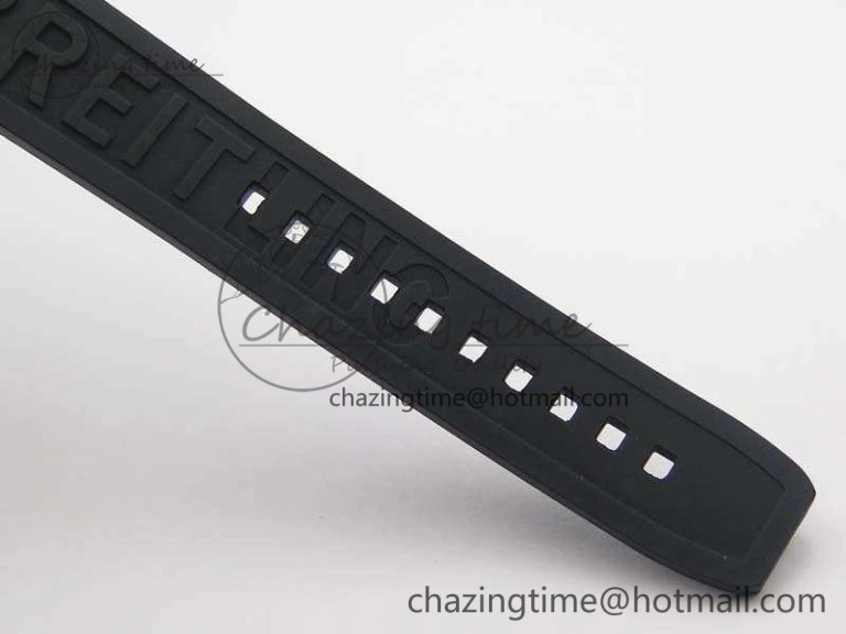 SuperOcean Abyss A17364 42mm ZF 1:1 Best Edition Black Black Dial On Rubber Strap A DailyWear 5670