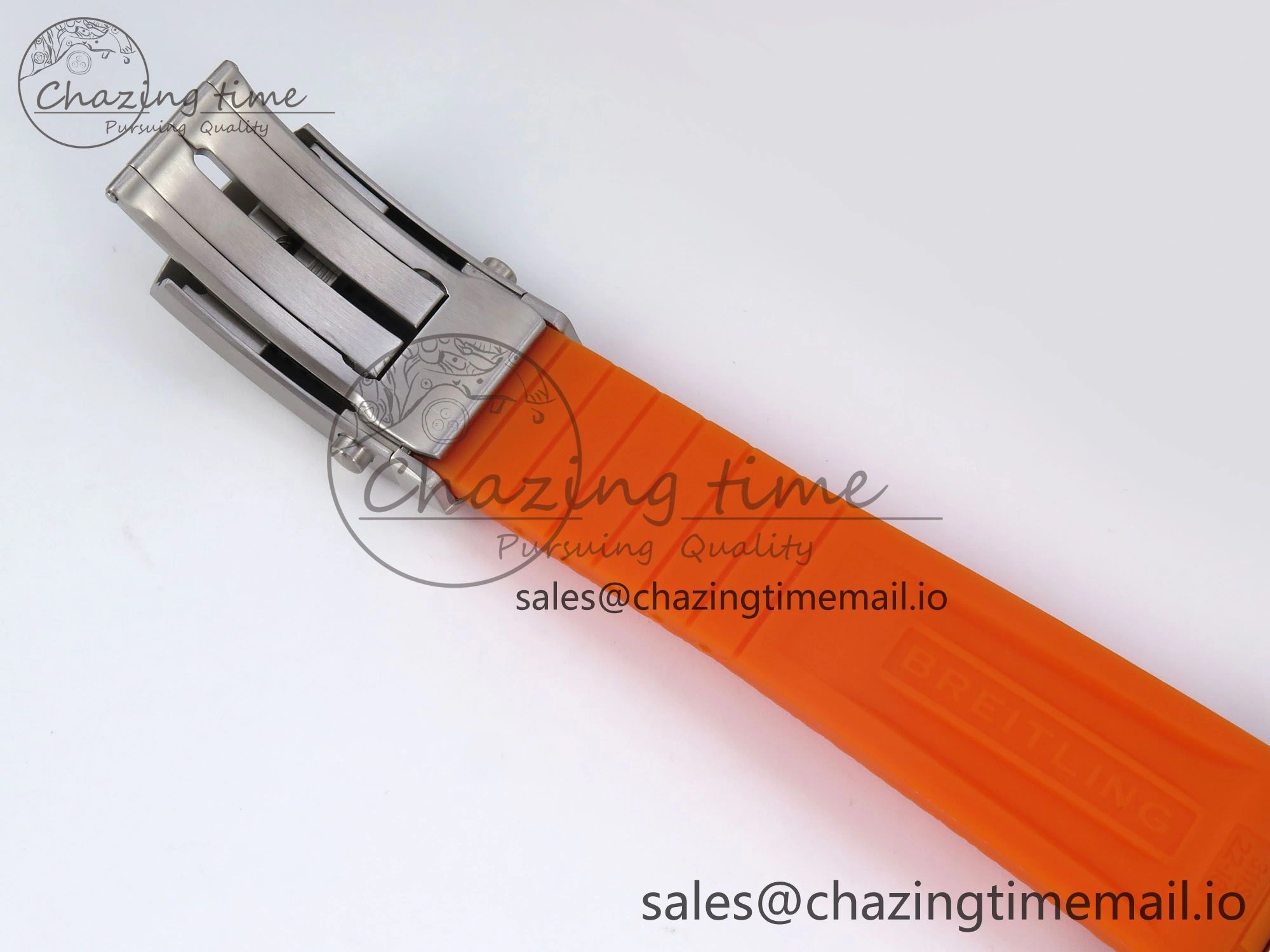 SuperOcean Automatic 42 SS TF 1:1 Best Edition Black Dial on Orange Rubber Strap A Trendsetting 5470
