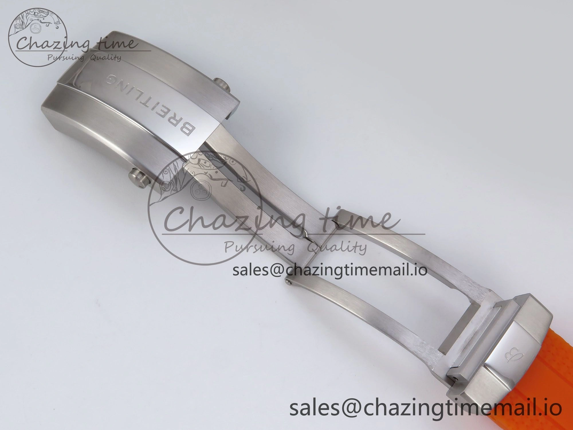 SuperOcean Automatic 42 SS TF 1:1 Best Edition Black Dial on Orange Rubber Strap A Trendsetting 5470
