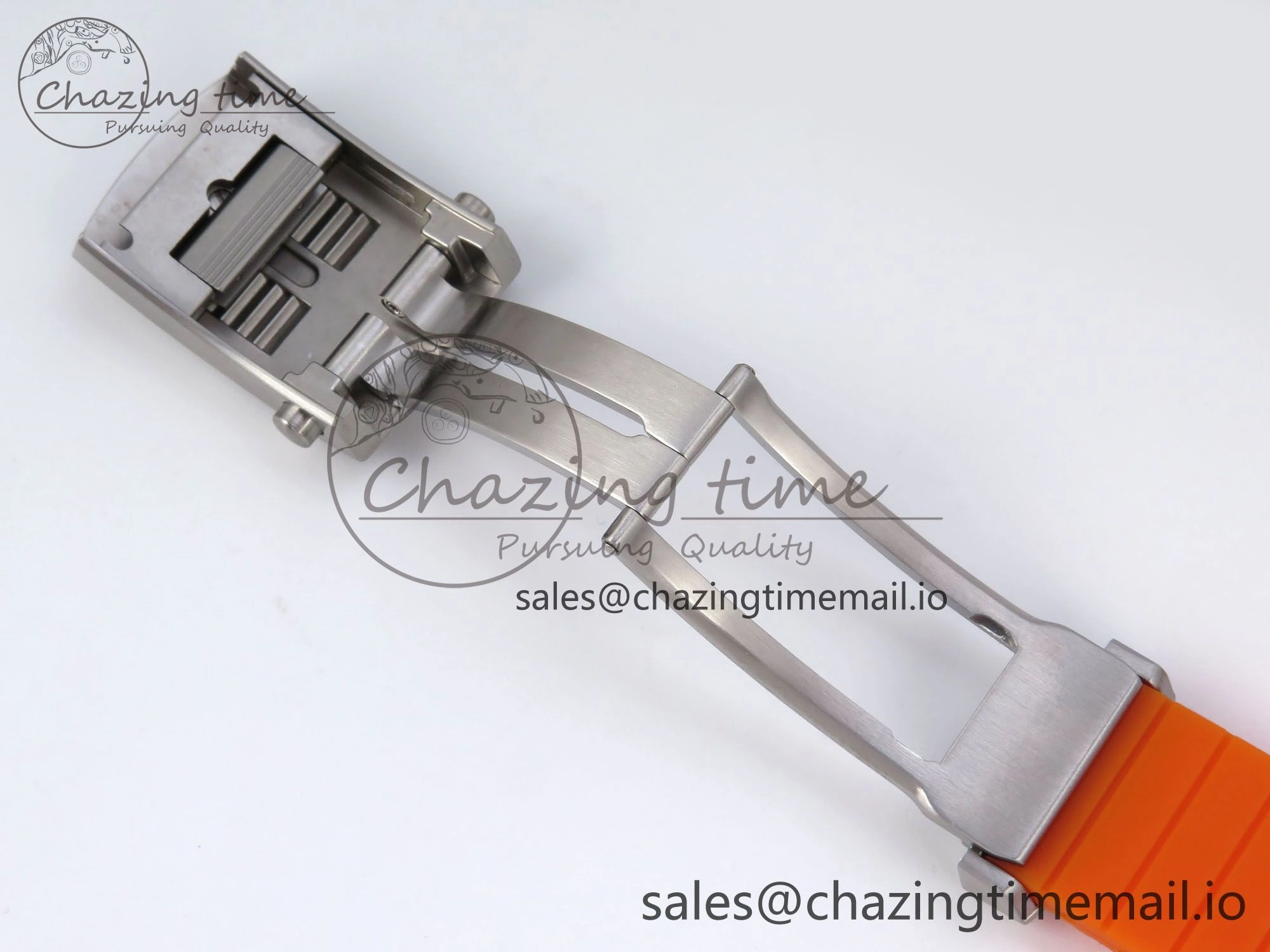 SuperOcean Automatic 42 SS TF 1:1 Best Edition Black Dial on Orange Rubber Strap A Trendsetting 5470