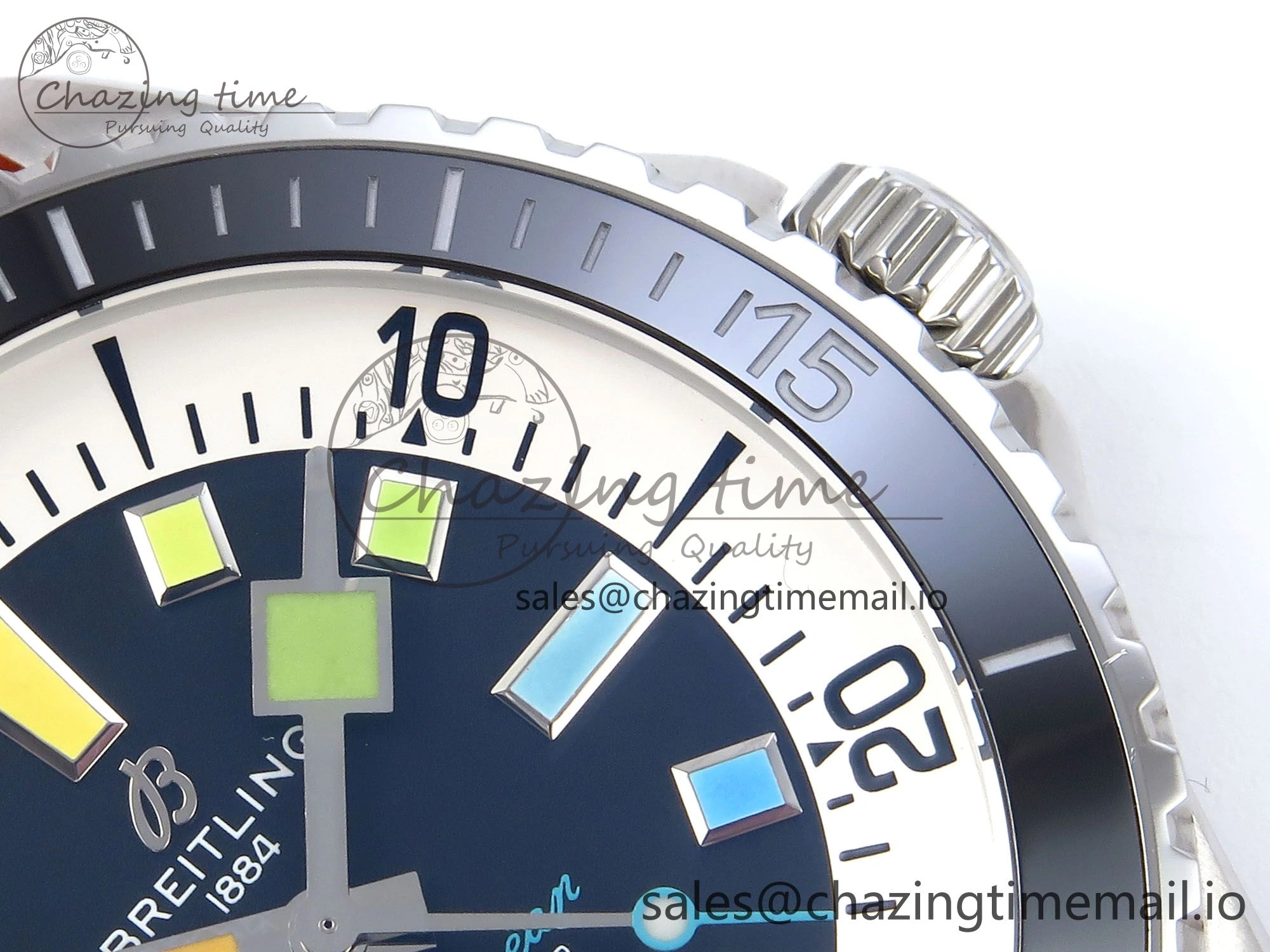 SuperOcean Automatic 42 SS TF 1:1 Best Edition Black Dial on Orange Rubber Strap A Trendsetting 5470
