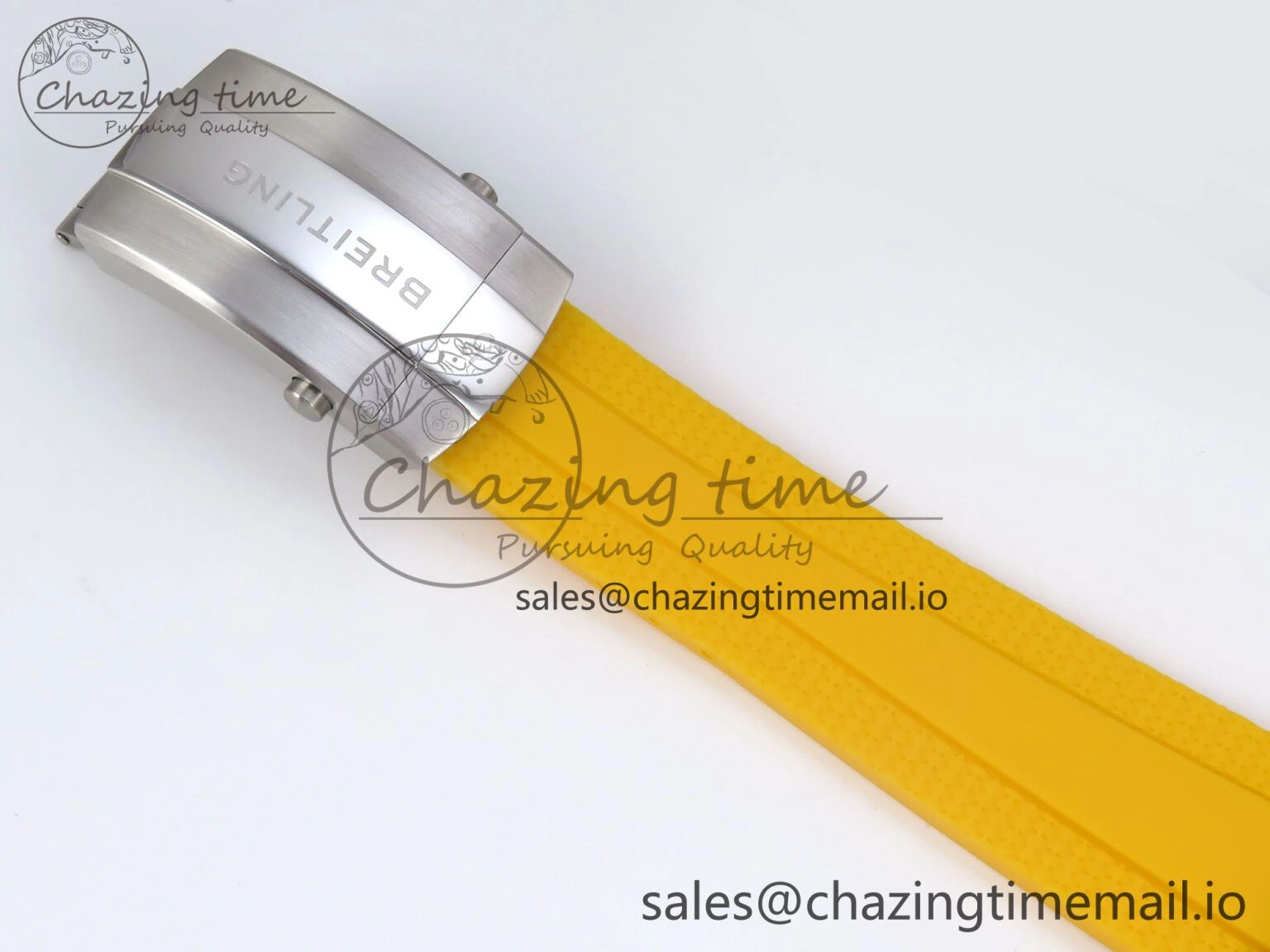 SuperOcean Automatic 42 SS TF 1:1 Best Edition Black Dial on Yellow Rubber Strap A WaterResistant 5467