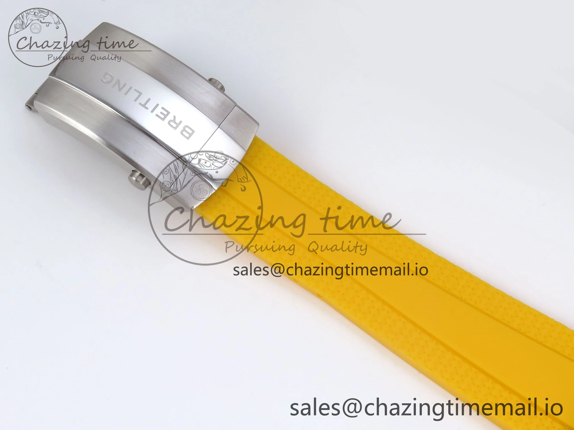 SuperOcean Automatic 42 SS TF 1:1 Best Edition Black Dial on Yellow Rubber Strap A WaterResistant 5467