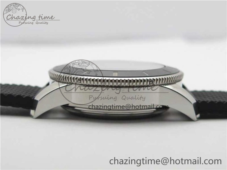 SuperOcean Black Ceramic Bezel B50 Best Edition Green Dial on Black Rubber Strap A Lightweight 5568
