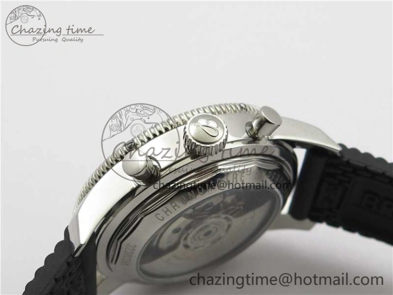 SuperOcean Black Ceramic Bezel B50 Best Edition Green Dial on Black Rubber Strap A Lightweight 5568