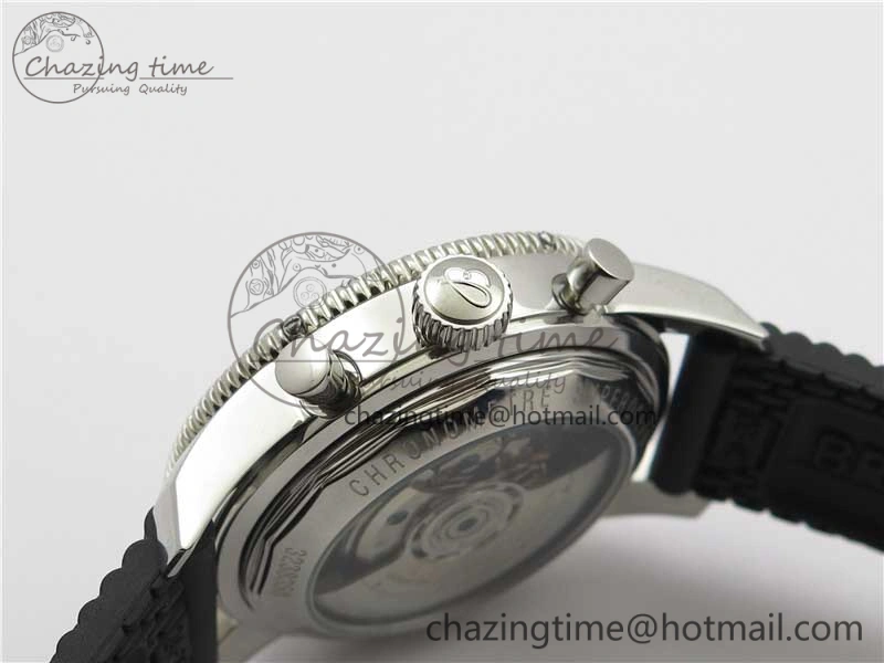 SuperOcean Black Ceramic Bezel B50 Best Edition Green Dial on Black Rubber Strap A Lightweight 5568
