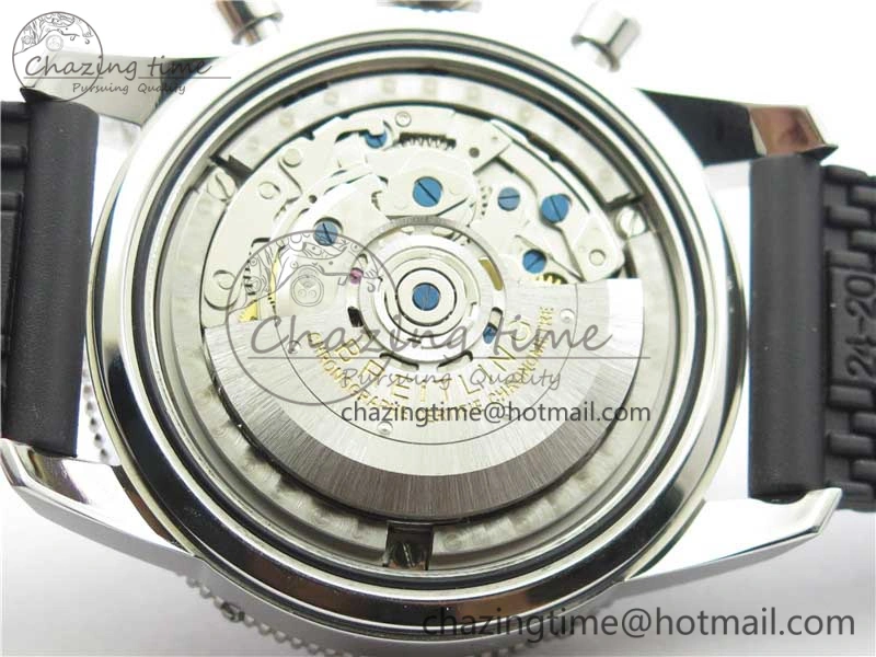 SuperOcean Black Ceramic Bezel B50 Best Edition Green Dial on Black Rubber Strap A Lightweight 5568