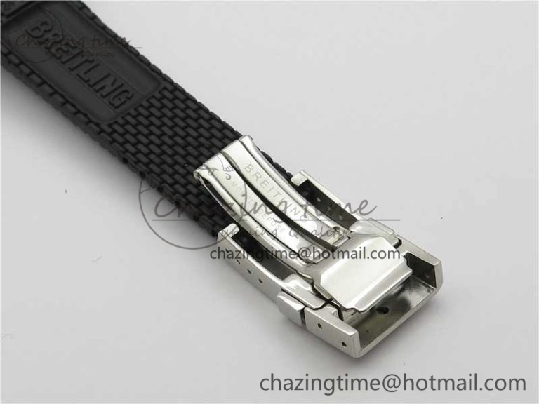 SuperOcean Black Ceramic Bezel B50 Best Edition Green Dial on Black Rubber Strap A Lightweight 5568