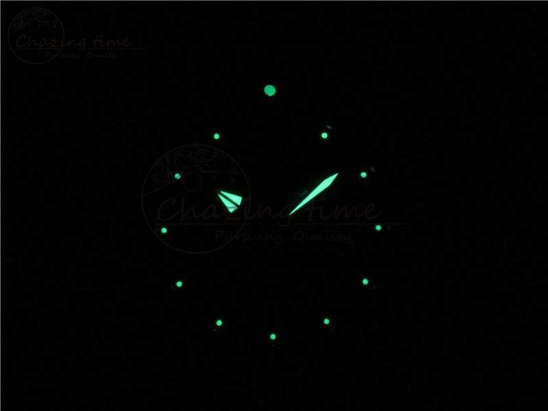 SuperOcean Black Ceramic Bezel B50 Best Edition Green Dial on Black Rubber Strap A Lightweight 5568