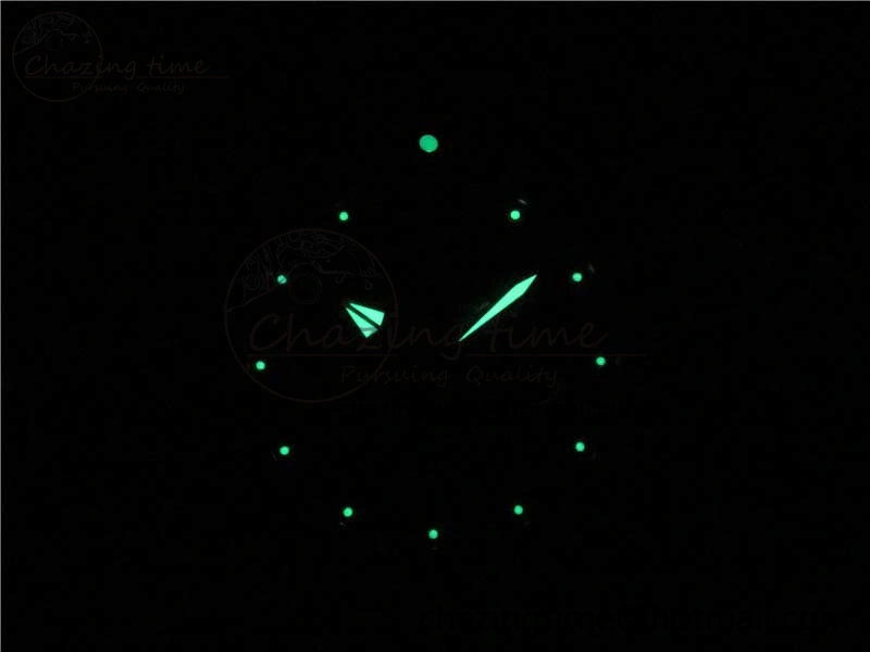 SuperOcean Black Ceramic Bezel B50 Best Edition Green Dial on Black Rubber Strap A Lightweight 5568
