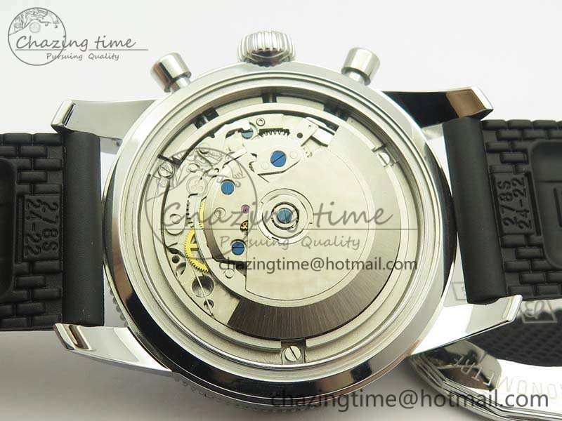 Seasonal SuperOcean Heritage Ceramic Bezel SS Black Dial On Rubber Strap A 5661