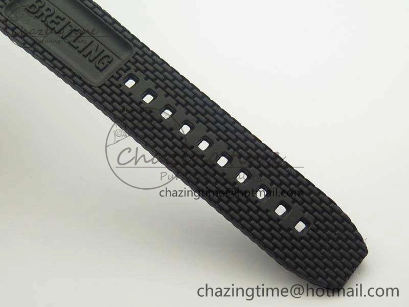 Seasonal SuperOcean Heritage Ceramic Bezel SS Black Dial On Rubber Strap A 5661