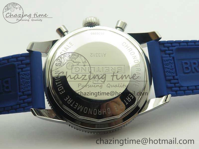 RelaxedFit SuperOcean Heritage Ceramic Bezel SS Blue Dial On Rubber Strap A 5659