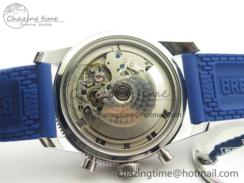 RelaxedFit SuperOcean Heritage Ceramic Bezel SS Blue Dial On Rubber Strap A 5659