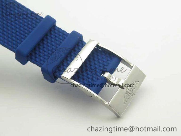 RelaxedFit SuperOcean Heritage Ceramic Bezel SS Blue Dial On Rubber Strap A 5659