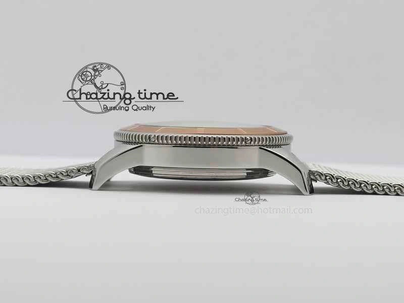 SuperOcean Heritage SS Black Dial On SS Mesh Bracelet A Trendy 5729