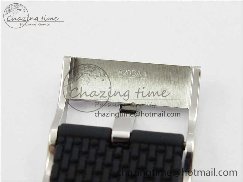 SuperOcean Heritage ii 42mm SS RG GF 1:1 Best Edition Black Dial Black Bezel on Black Rubber Strap A2824 V Elegant 5593