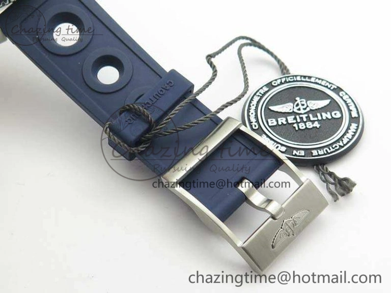 WeatherProof SuperOcean II A17392D7 44mm GF 1:1 Best Edition Blue Dial On Rubber Strap A 5687
